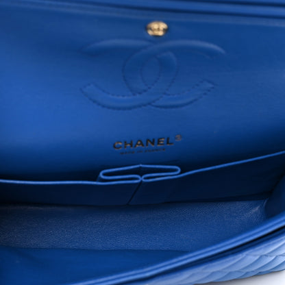 Chanel Lambskin Quilted Medium Double Flap Blue 6 of 12