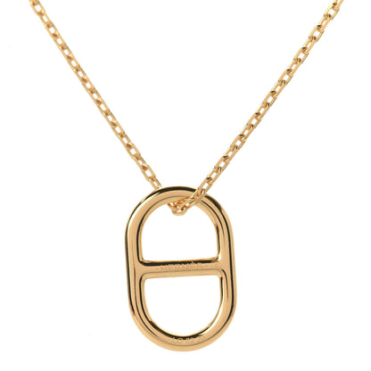 Hermes Swift O'Maillon Pendant Necklace Gold 5 of 8