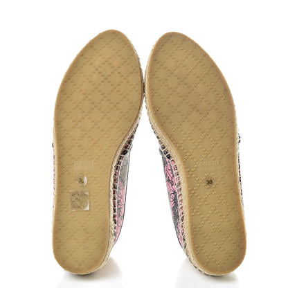 Gucci GG Supreme Monogram Bengal Espadrilles 38 Beige Pink 5 of 8