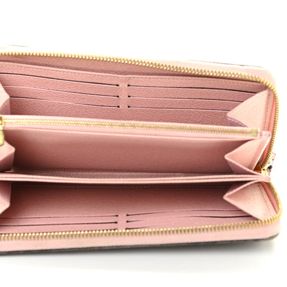 Louis Vuitton Monogram Pompon Zippy Wallet Rose Ballerine 5 of 9