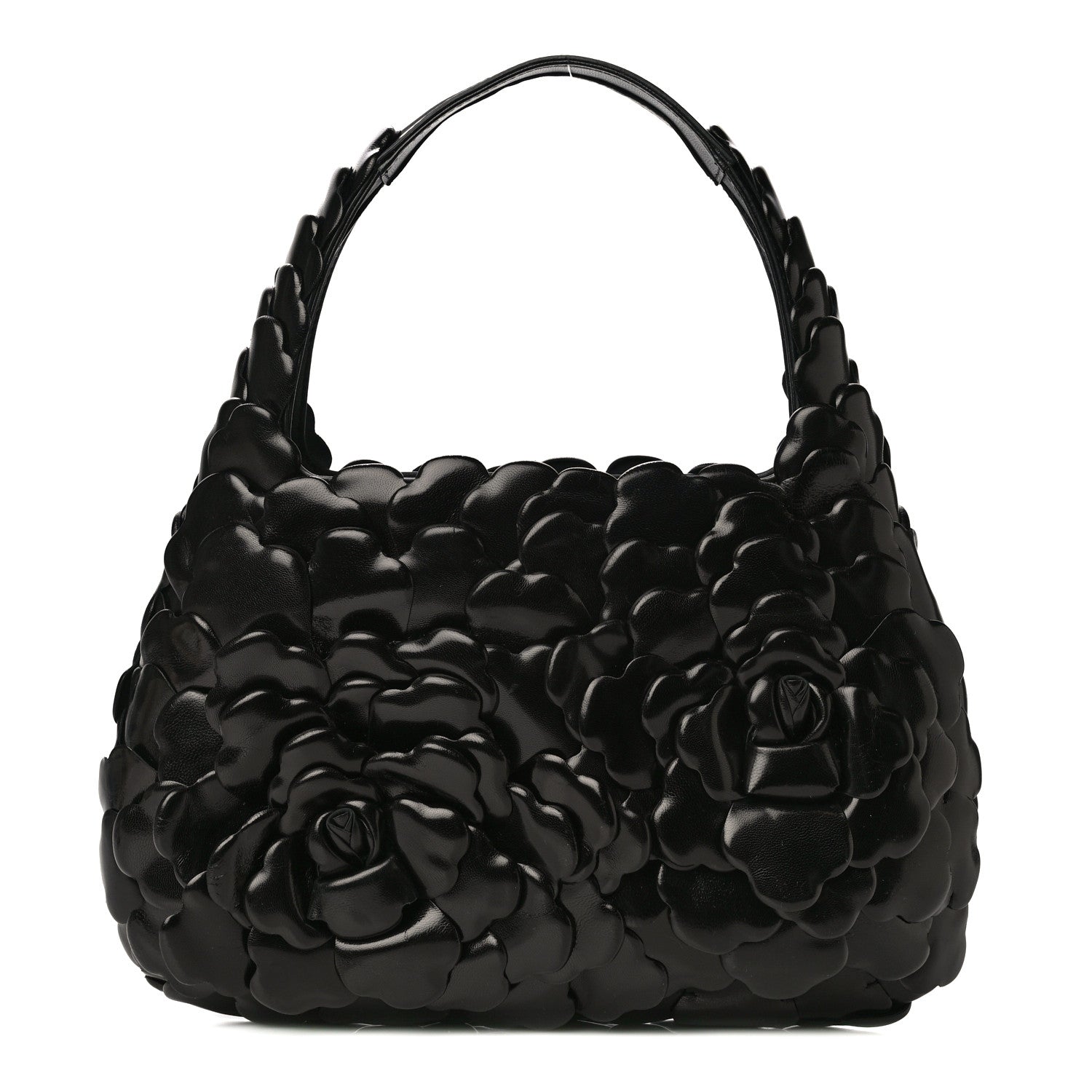 Valentino Garavani Nappa Atelier 03 Rose Edition Small Hobo Black 5 of 16