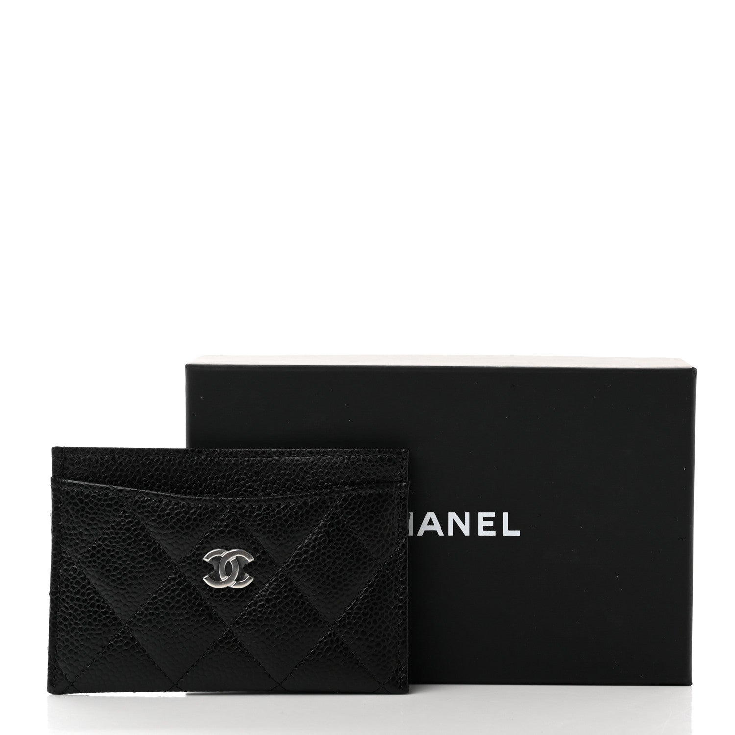 Chanel Caviar Quilted Card Holder Black 9 of 9