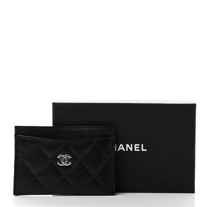Chanel Caviar Quilted Card Holder Black 9 of 9