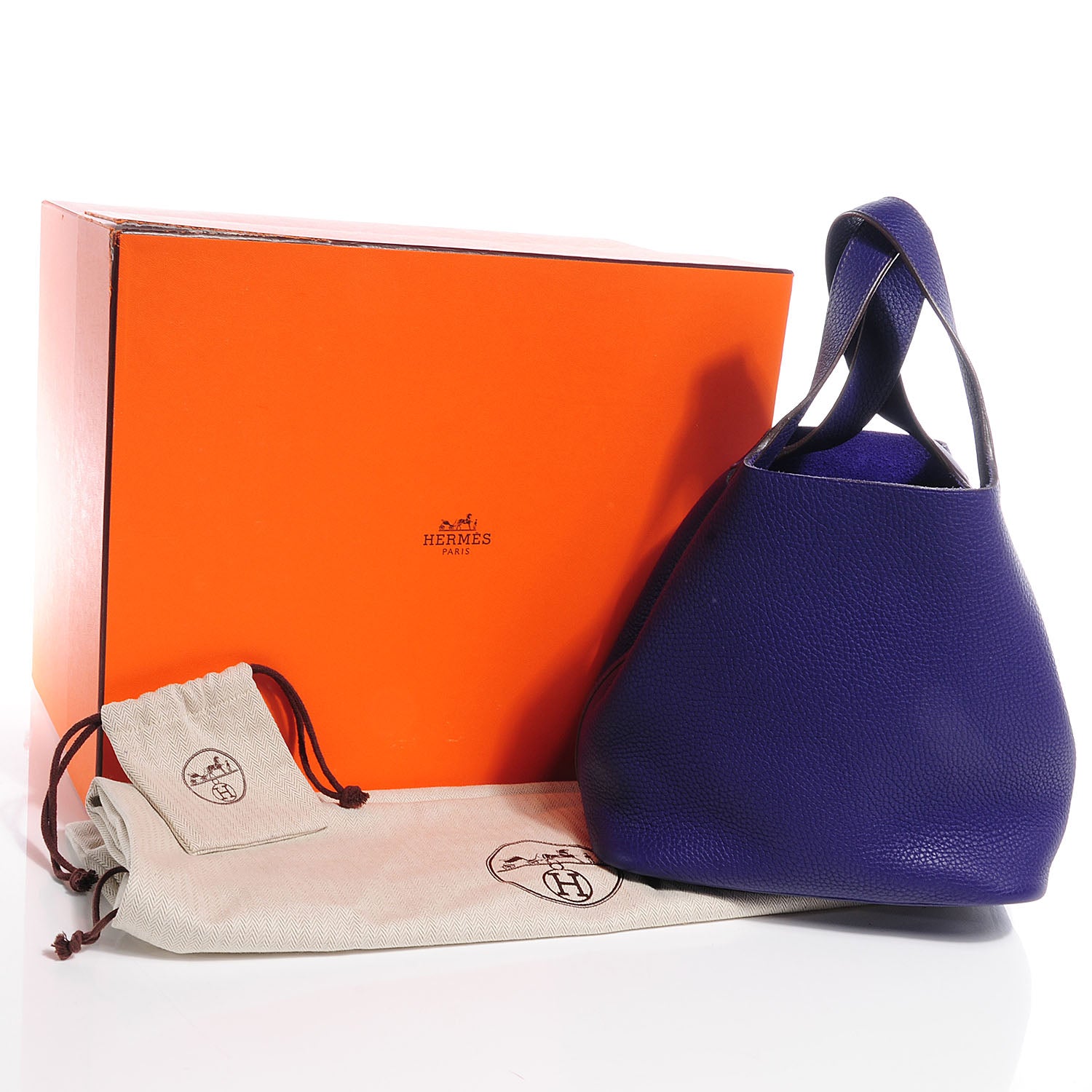 Hermes Taurillon Clemence Picotin Lock PM Iris 5 of 9