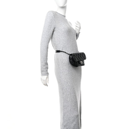 Chanel Calfskin Quilted CC Uniform Flap Belt Bag Black 2 of 12