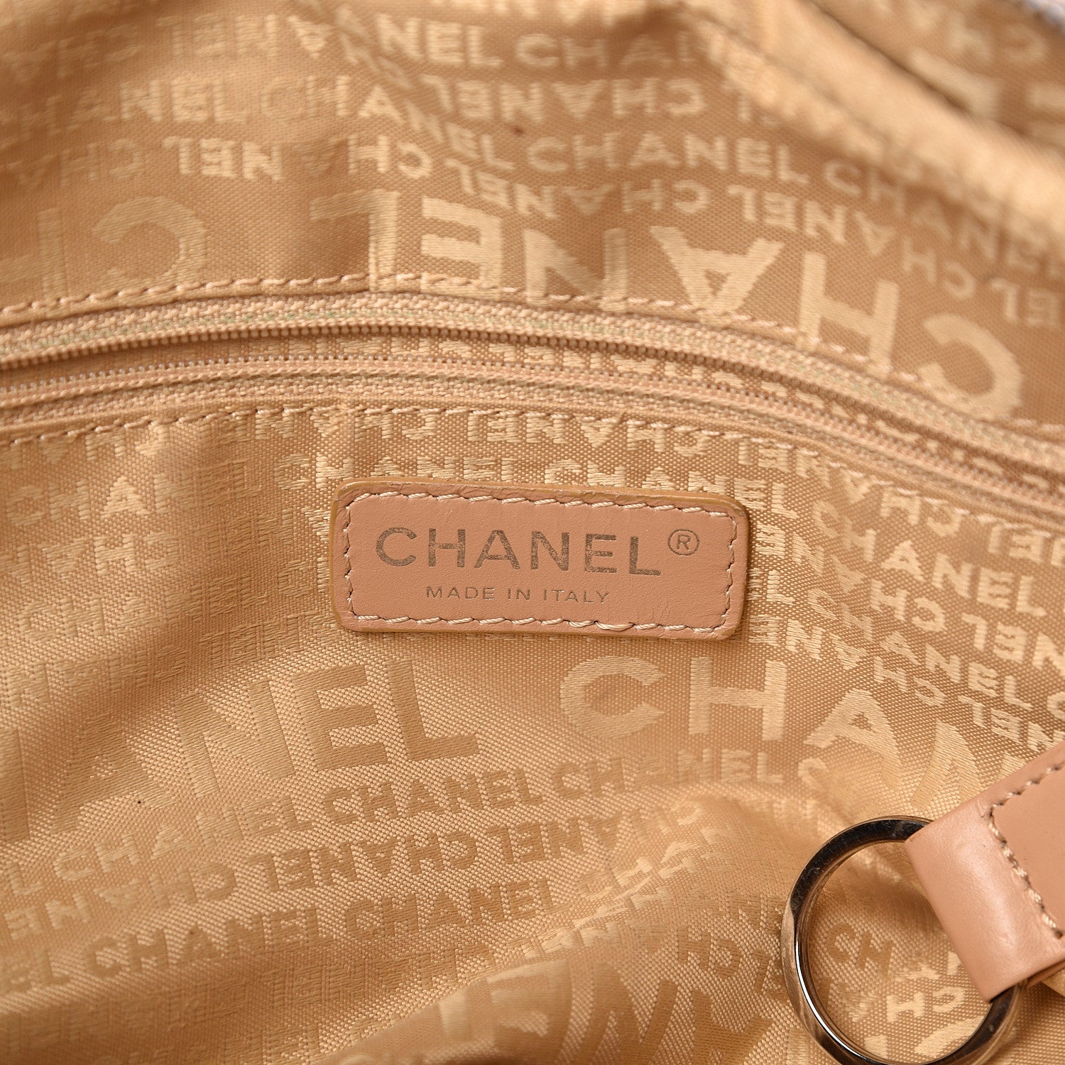 Chanel Caviar Square Stitched Tote Beige 5 of 15