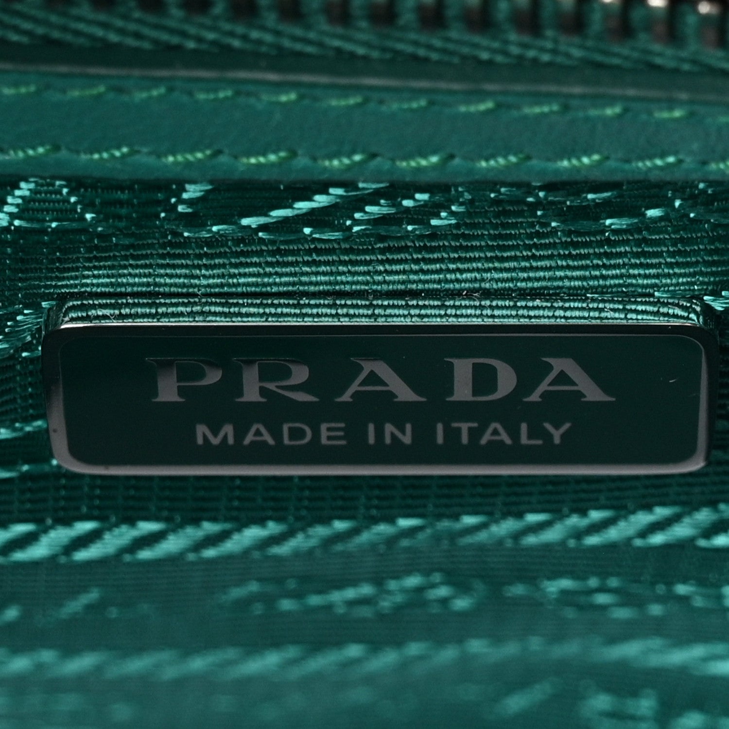 Prada Satin Crystal Mini Galleria Double Zip Tote Mango 6 of 10