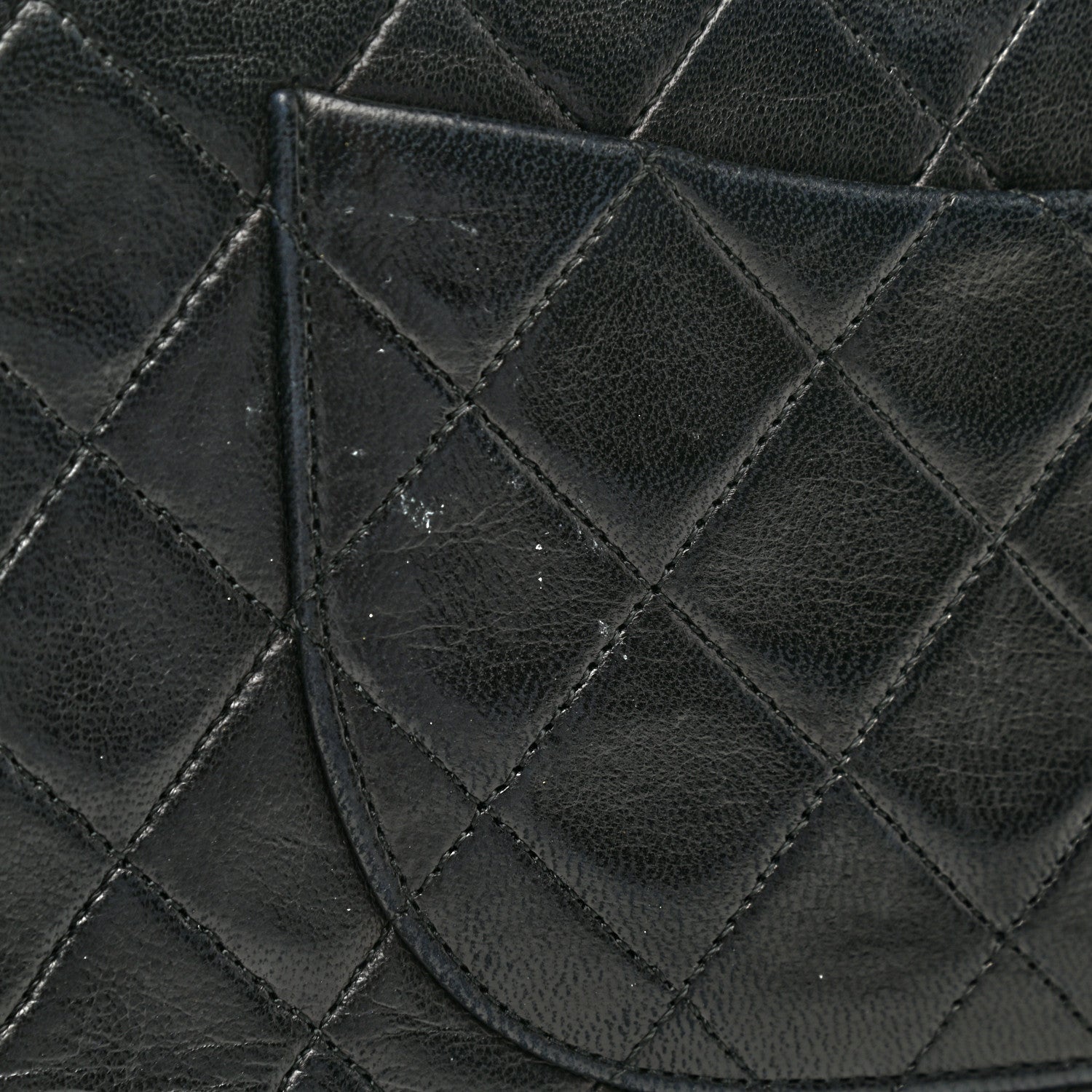 Chanel Lambskin Quilted Medium Double Flap Black 13 of 15