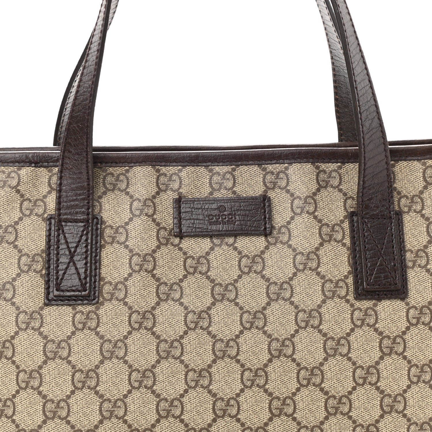 Gucci GG Supreme Monogram Small Joy Tote Dark Brown 8 of 12