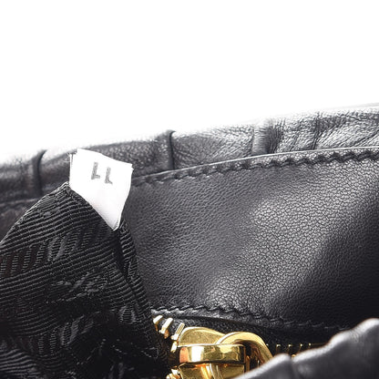 Prada Nappa Dressy Gaufre Flap Bag Nero Black 8 of 9