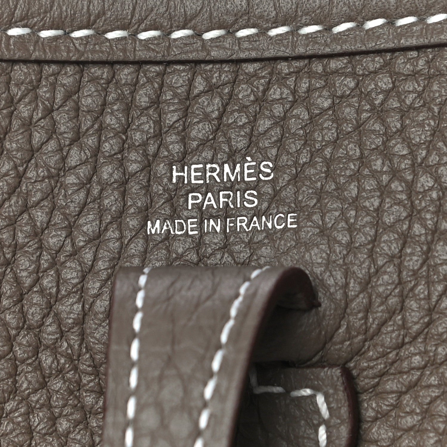 Hermes Taurillon Clemence Amazone Evelyne TPM Etoupe Bleu Indigo 6 of 10