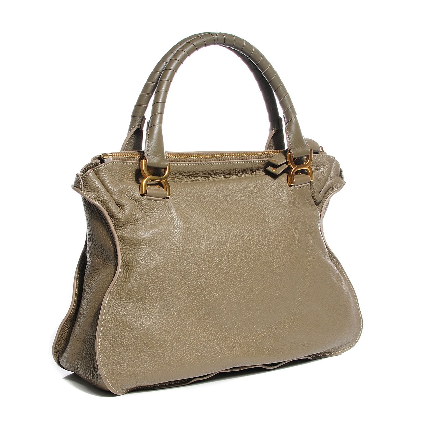 Calfskin Large Marcie Satchel Clover
