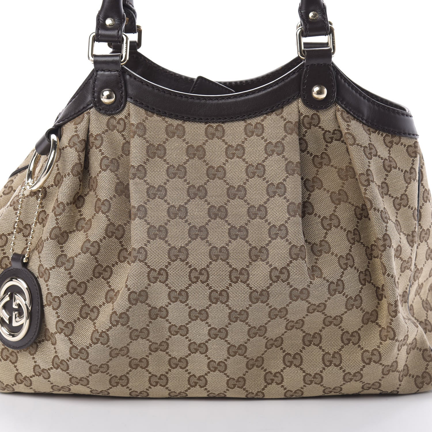 Gucci Monogram Medium Sukey Tote Dark Brown 8 of 12