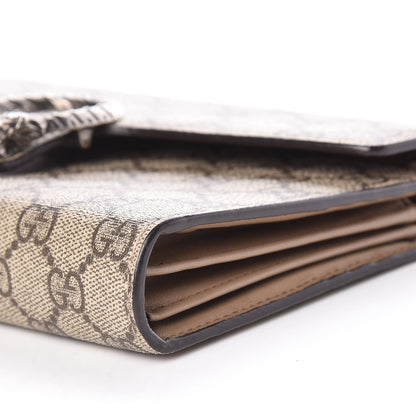 Gucci GG Supreme Monogram Mini Dionysus Chain Wallet Beige Taupe 9 of 9