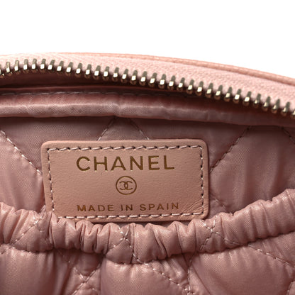 Chanel Caviar Quilted Small Curvy Pouch Cosmetic Case Light Pink 6 of 7