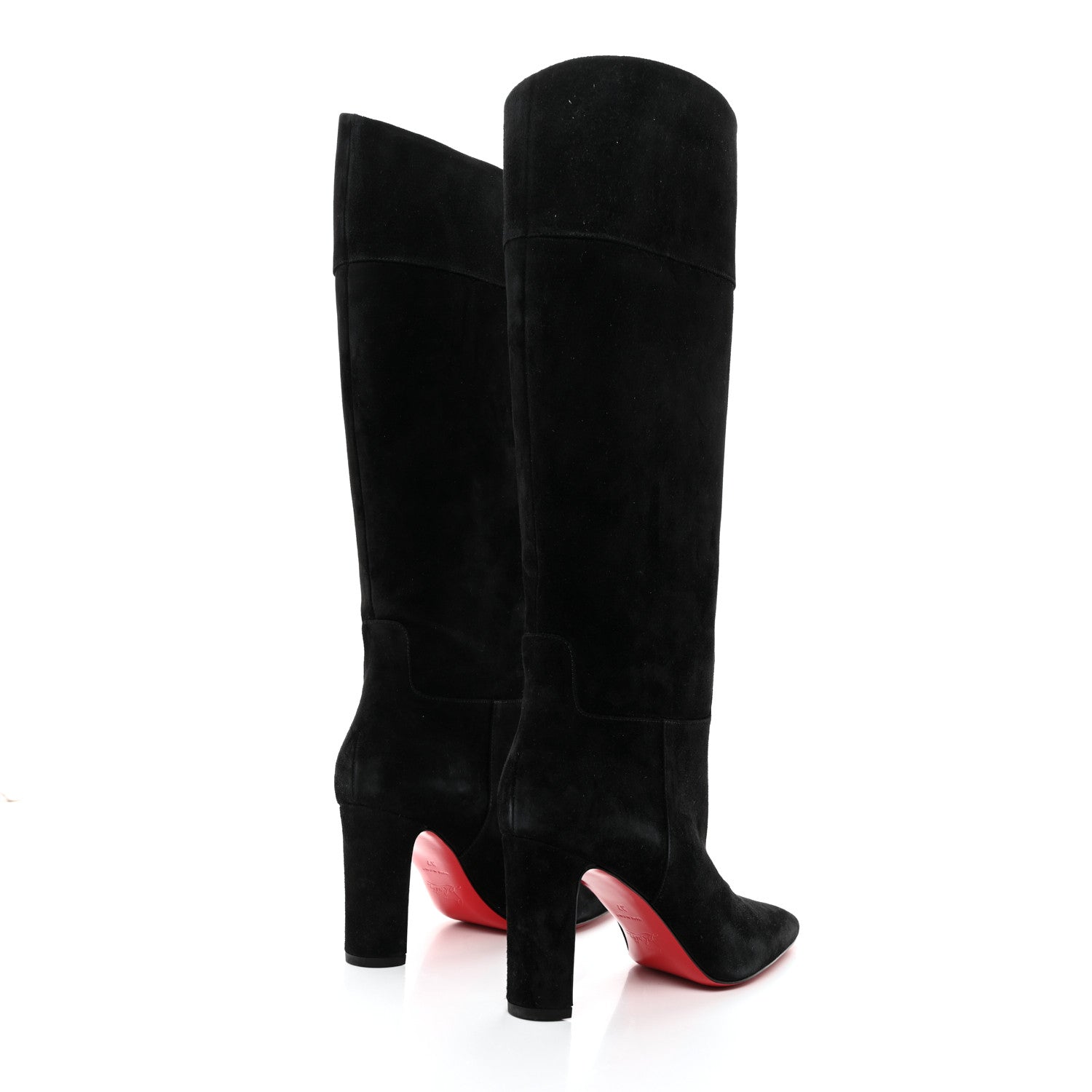 Christian Louboutin Veau Velours Suprabotta 85 Knee Boots 37 Black 4 of 7