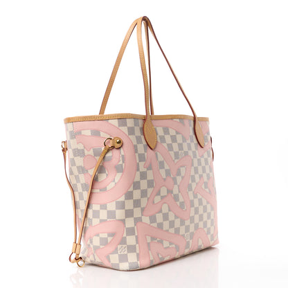 Louis Vuitton Damier Azur Tahitienne Neverfull MM 3 of 14