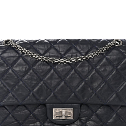 Chanel Aged Calfskin Quilted 2.55 Reissue 227 Flap Navy 8 of 10