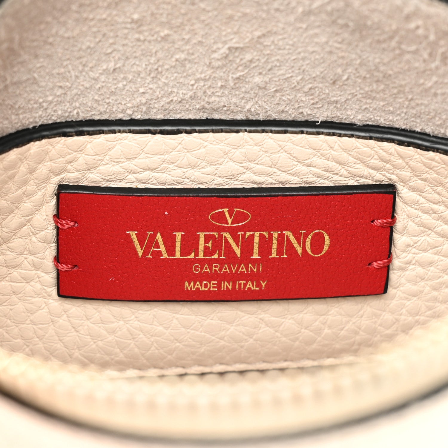 Valentino Garavani Pebbled Calfskin Small Rockstud Flip Lock Shoulder Bag Light Ivory 6 of 9