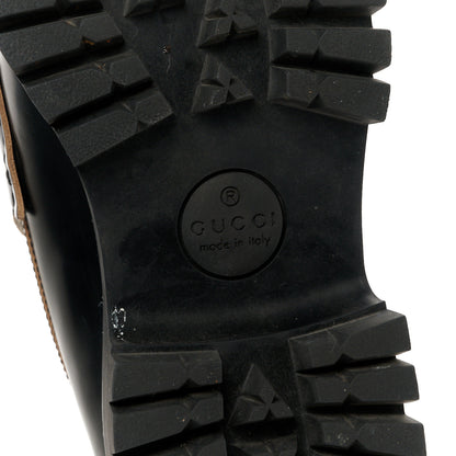Gucci Cordovan Lux Womens Harald Horsebit 25mm Platform Loafers 39.5 Black 7 of 13