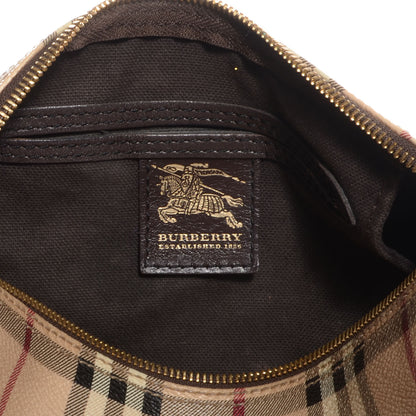 Burberry Haymarket Check Small Chester Bowling Bag Chocolate 6 of 8