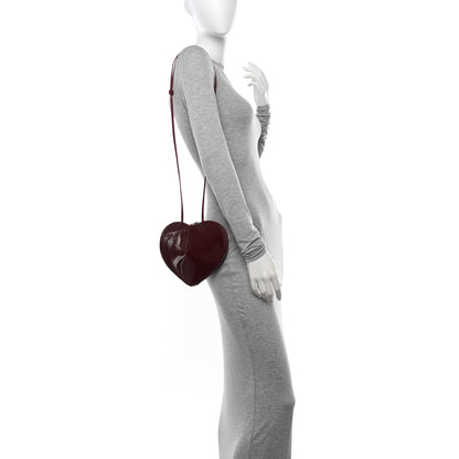 Alaia Patent Calfskin Le Coeur Bag Garnet Red 2 of 9