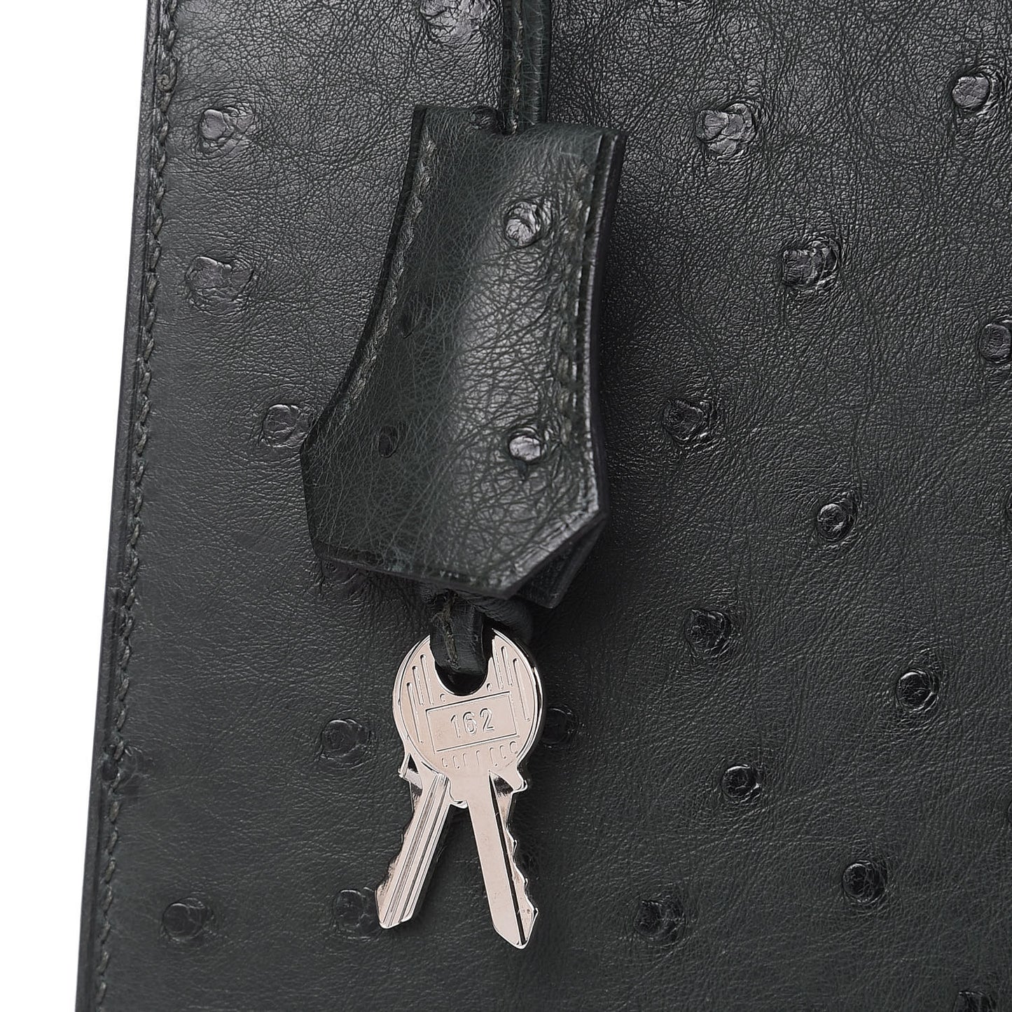 Ostrich Kelly Sellier 28 Vert Titien