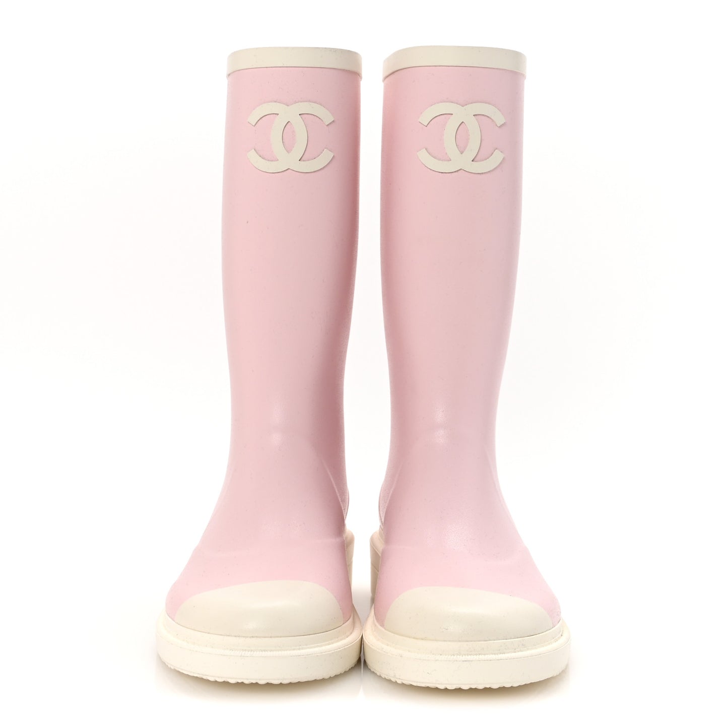 Caoutchouk CC High Boots 38 Light Pink White