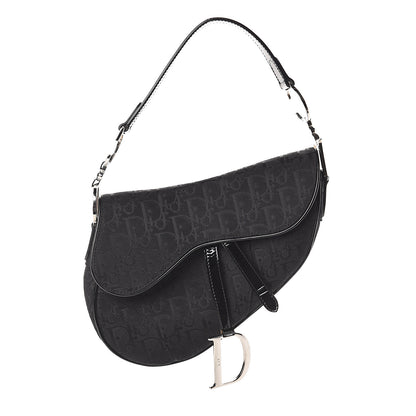 Christian Dior Monogram Saddle Bag Black 1 of 8