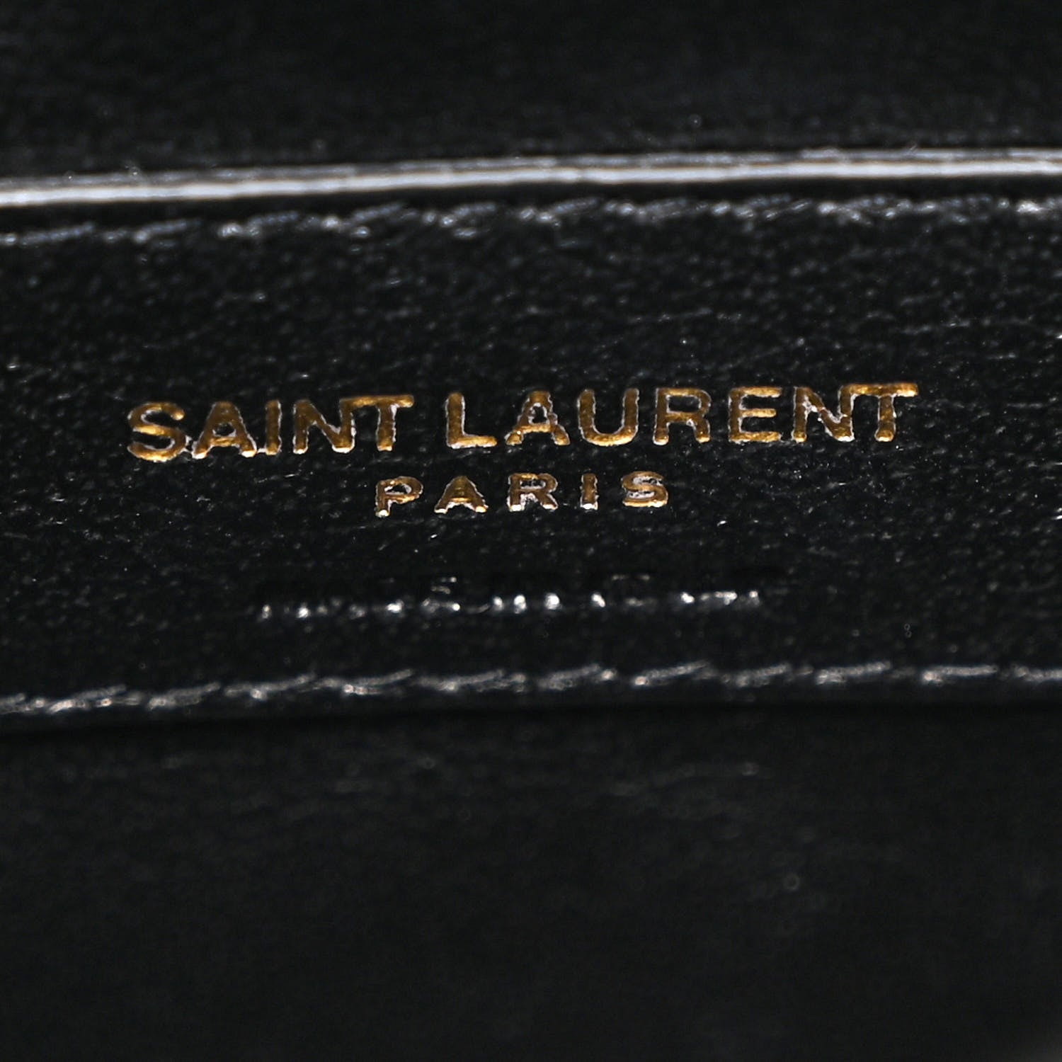 Saint Laurent Lambskin Matelasse Monogram Vicky Chain Wallet Black 6 of 10