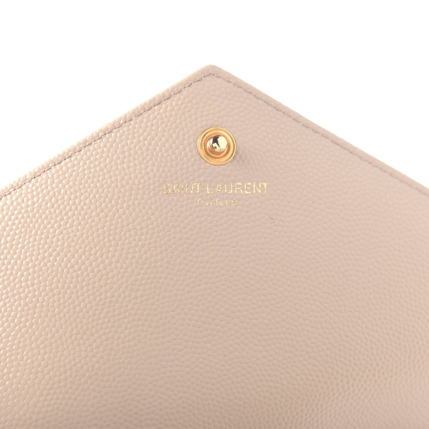 Grain De Poudre Matelasse Chevron Monogram Chain Wallet Nude Powder