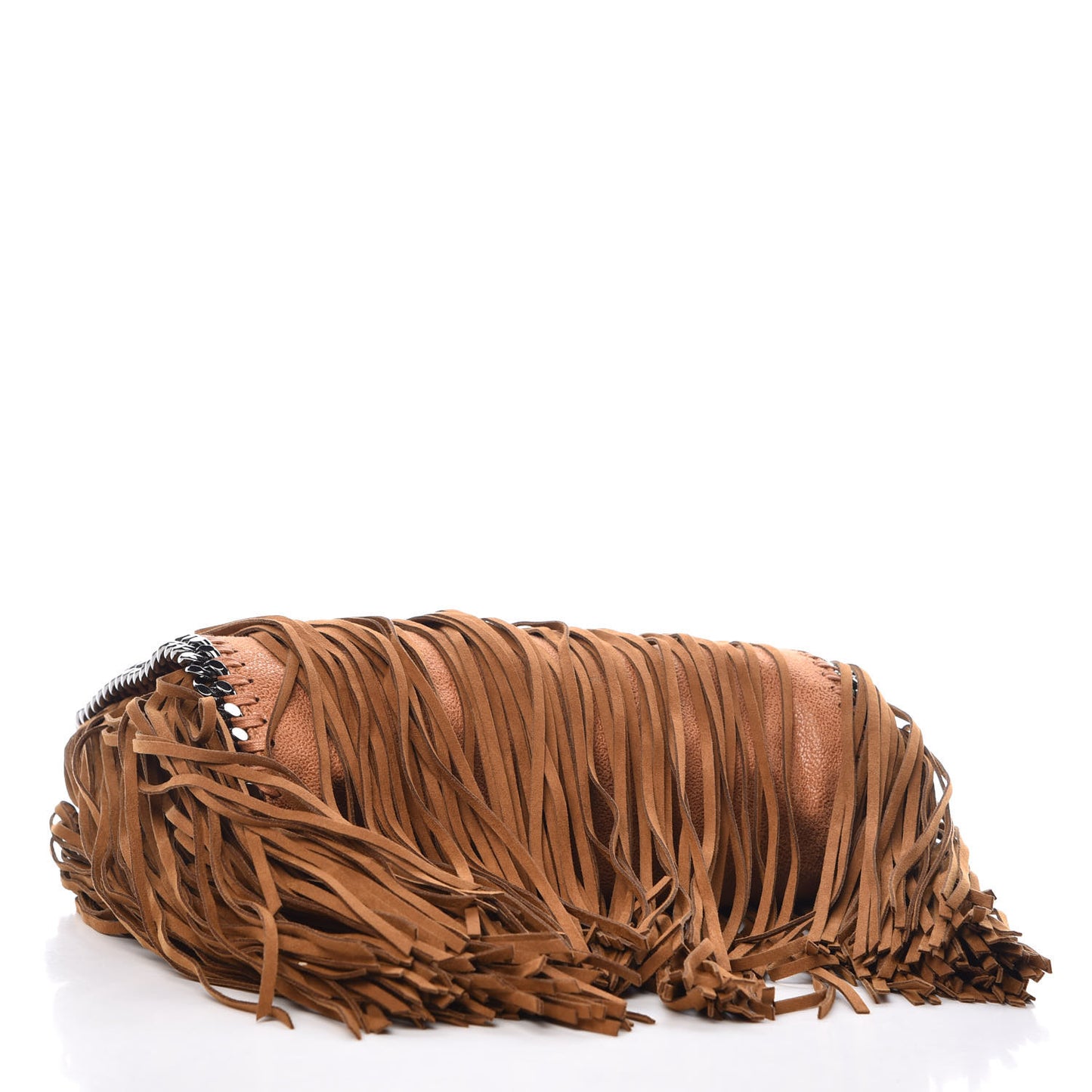 Eco Suede Mini Fringe Falabella Tote Tan