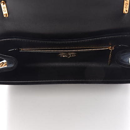Dolce & Gabbana DOLCE &GABBANA Velvet Medium Devotion Crossbody Bag Black 5 of 9