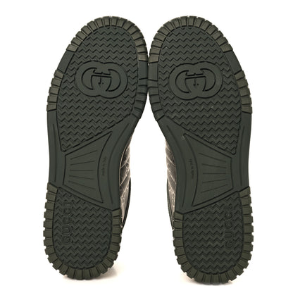 Gucci Nylon Suede Calfskin Mens Re-Web Sneakers 9.5 Dark Green 6 of 9