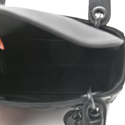 Christian Dior Ultra Matte Calfskin Cannage Mini Lady Dior Black 5 of 8