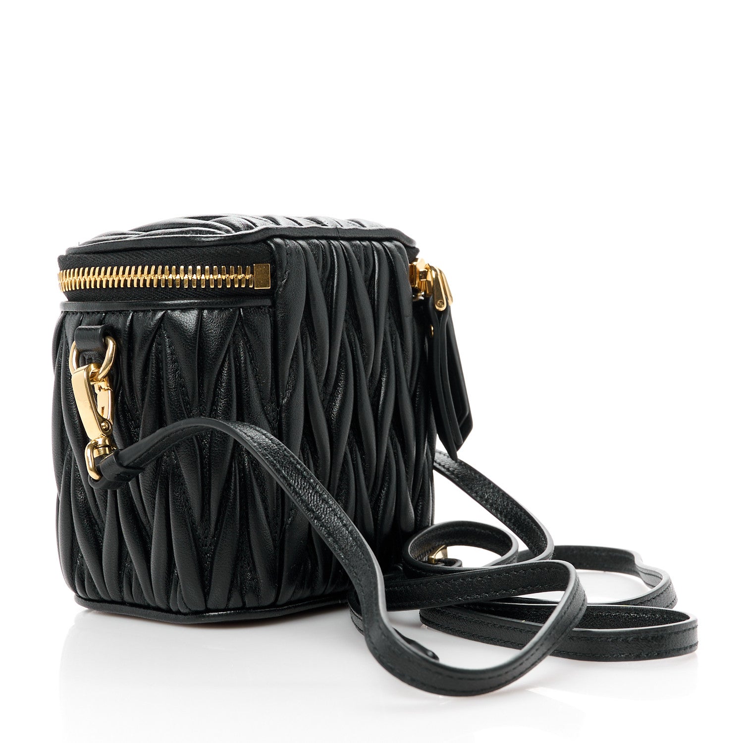 Miu Miu Nappa Matelasse Micro Vanity Case Black 1560652 – FASHIONPHILE Miu Miu Nappa Matelasse Micro Vanity Case Black 1560652 – FASHIONPHILE