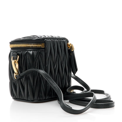 Miu Miu Nappa Matelasse Micro Vanity Case Black 4 of 11