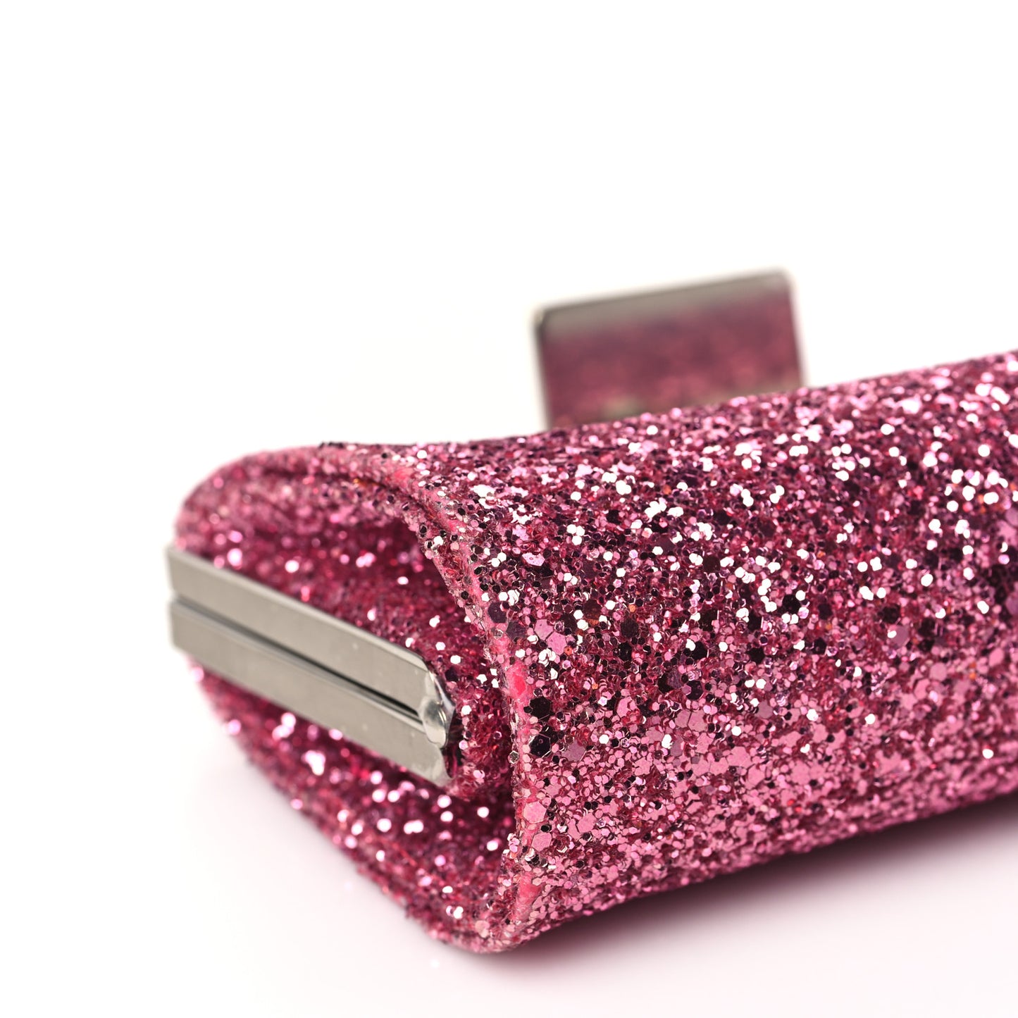 Coarse Glitter Clutch Pink