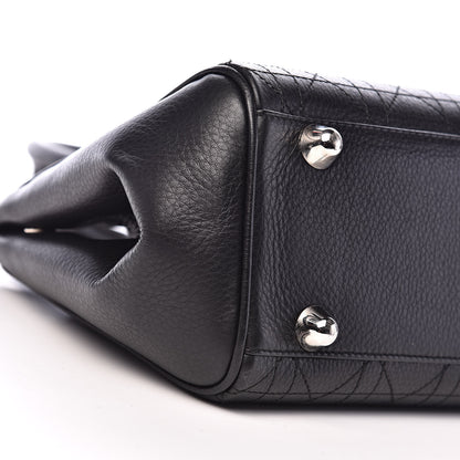 Christian Dior Calfskin Cannage Shoulder Bag Black 10 of 13