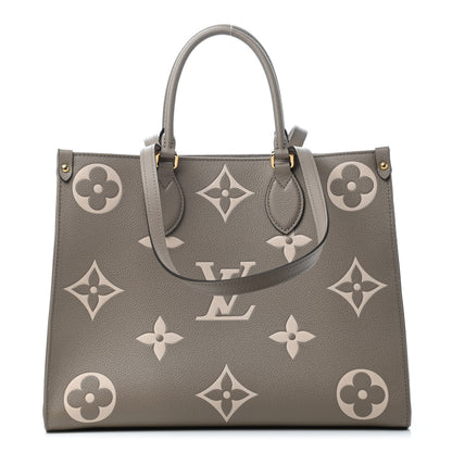 Louis Vuitton Empreinte Monogram Giant Onthego MM Tourterelle Creme 1 of 4