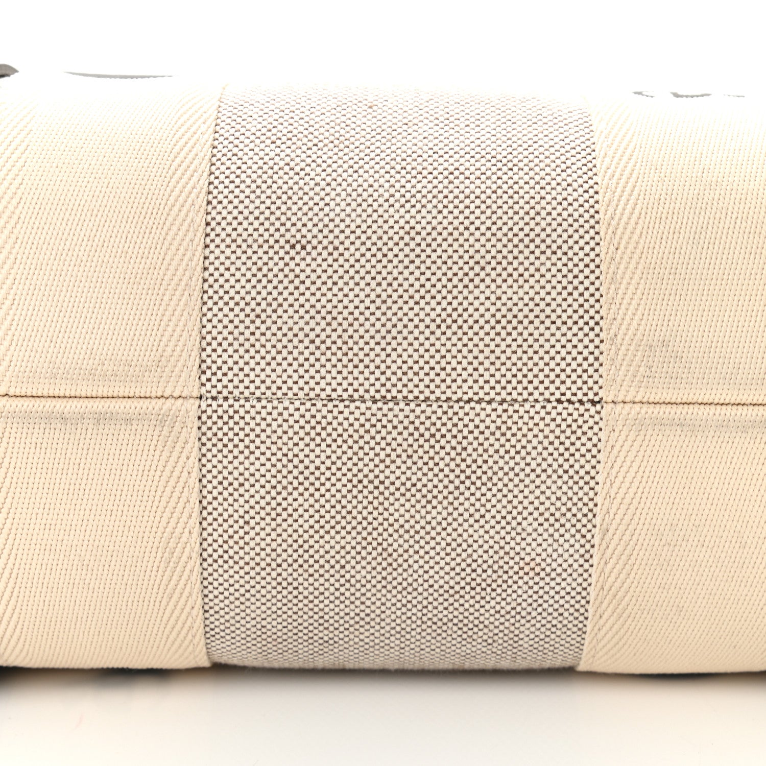 Chloe Cotton Calfskin Large Woody Ribbon Tote White Blue 8 of 10