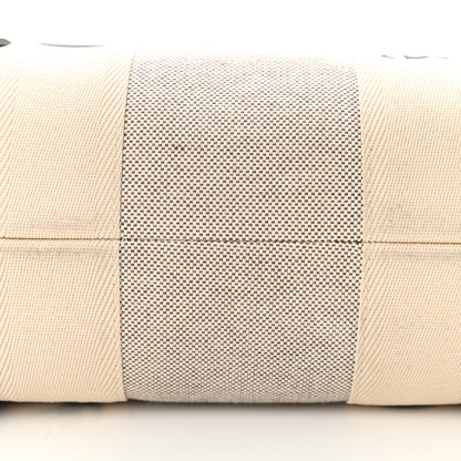 Chloe Cotton Calfskin Large Woody Ribbon Tote White Blue 8 of 10