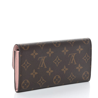 Louis Vuitton Monogram Emilie Wallet Rose Ballerine 2 of 6