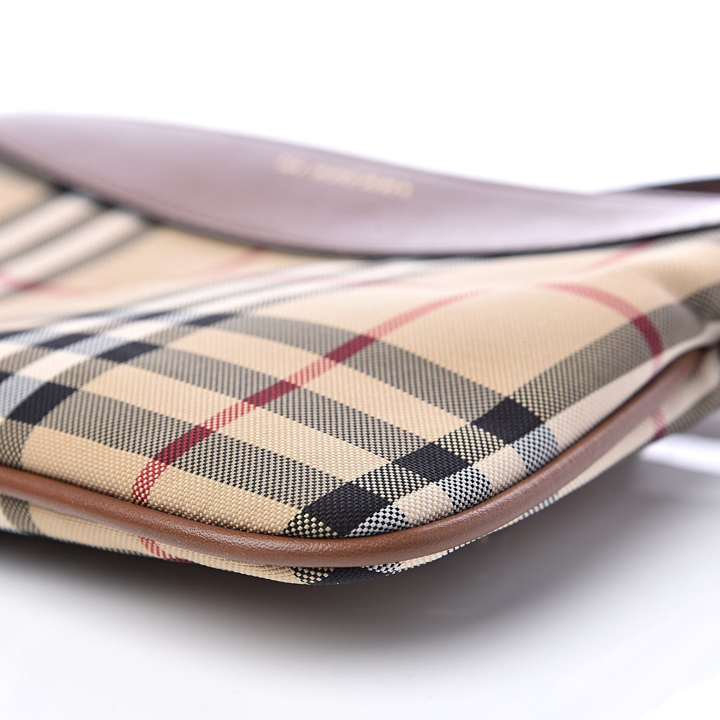 Horseferry Check Peyton Crossbody Clutch Bag Brown