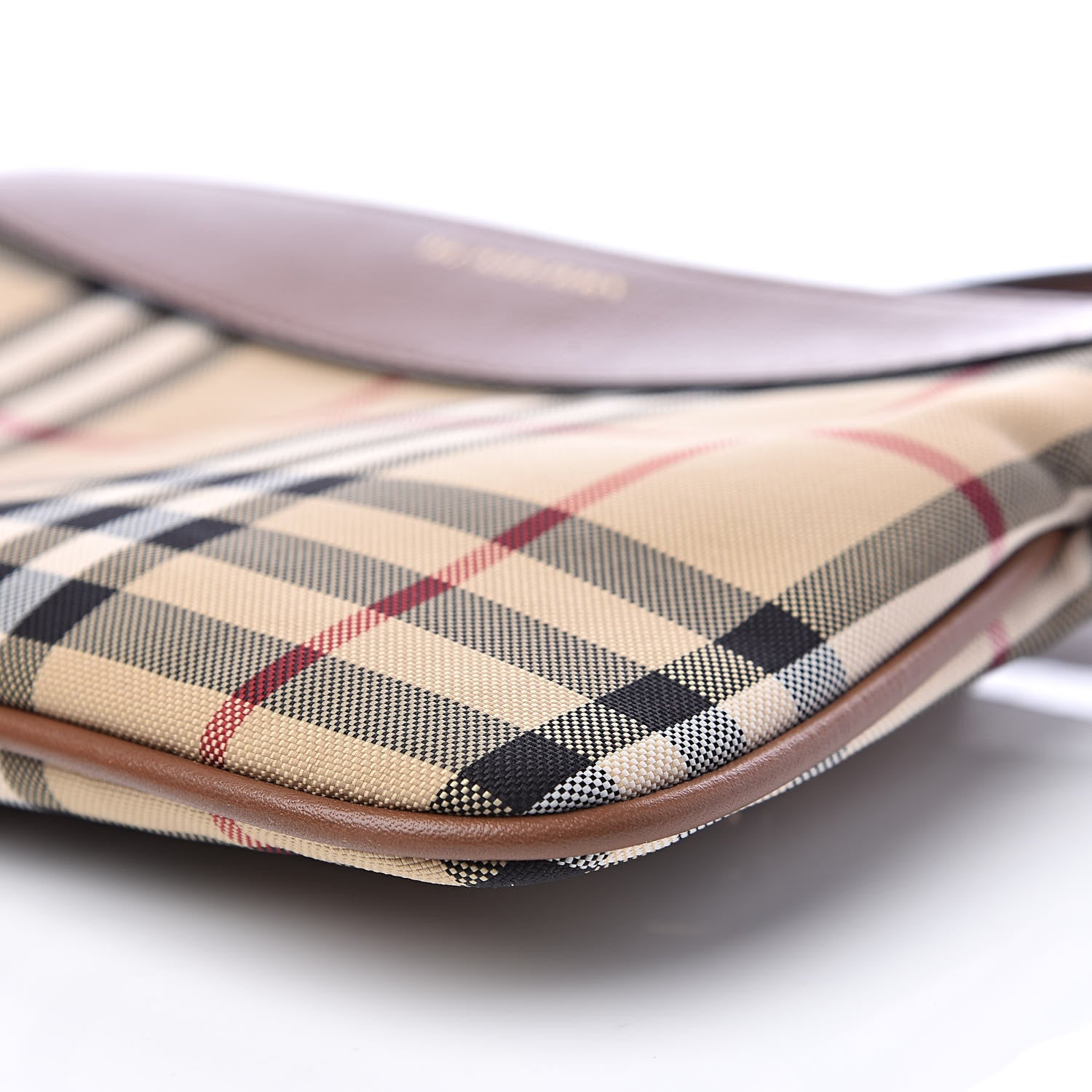 Burberry Horseferry Check Peyton Crossbody Clutch Bag Brown 12 of 12