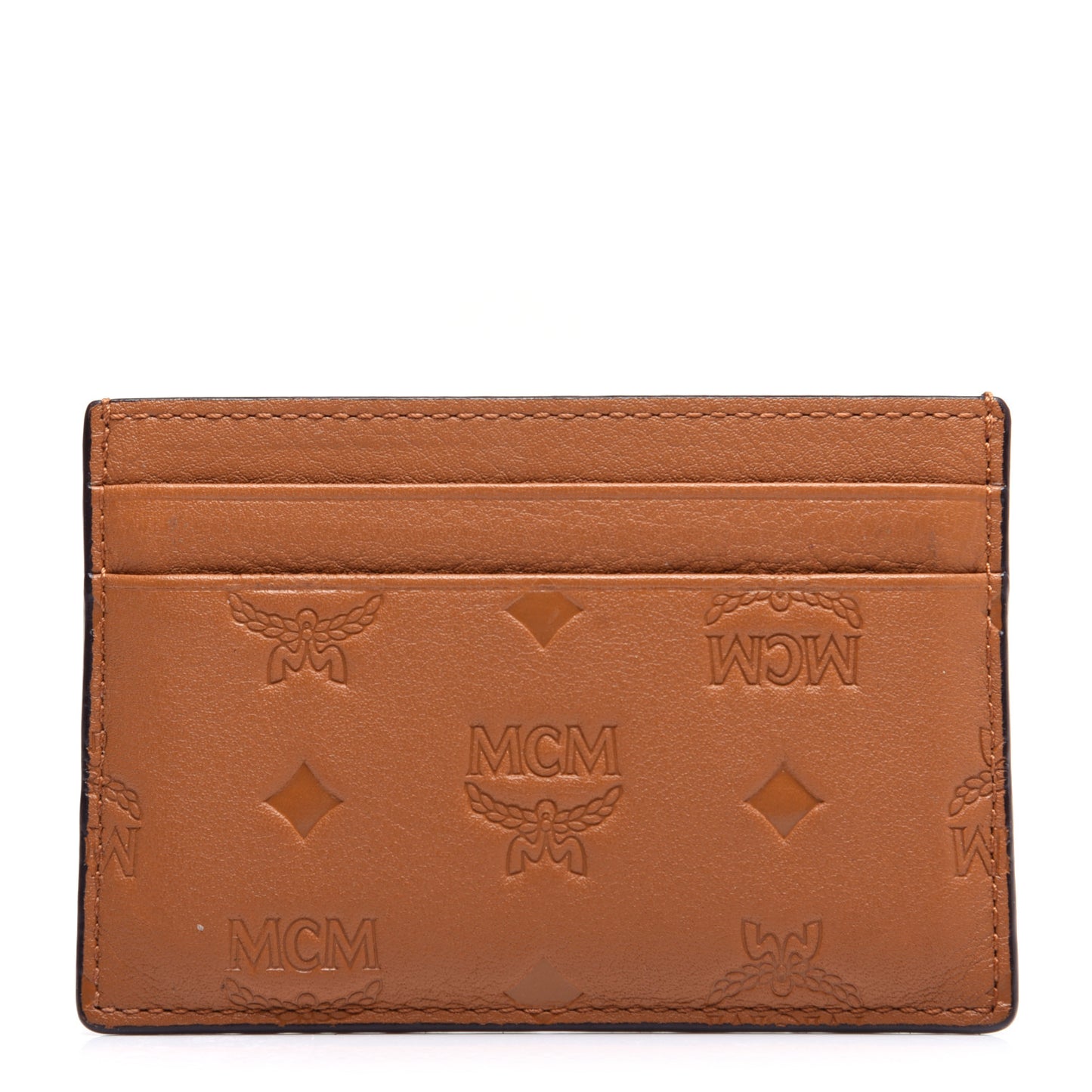 Calfskin Ottomar Monogram Mini Card Case Cognac