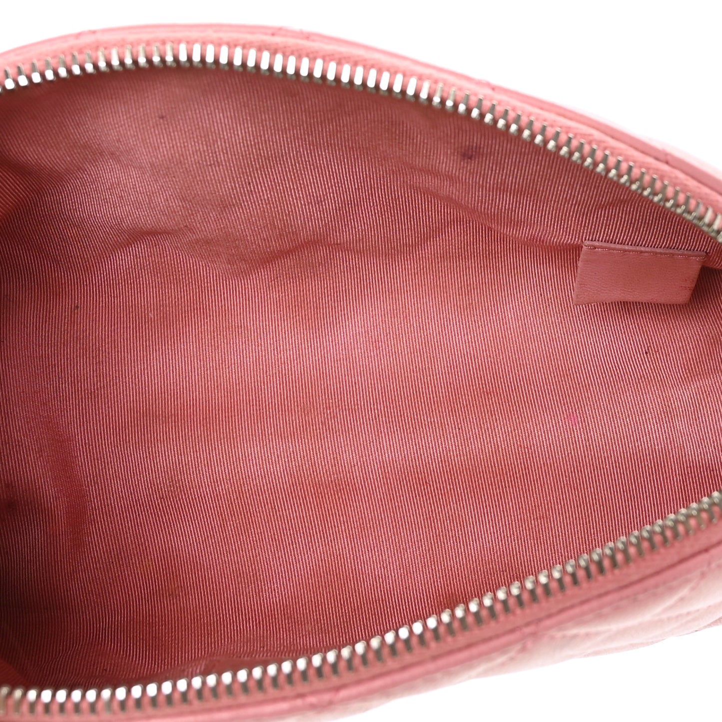 Calfskin Quilted Palette Cosmetic Case Pink