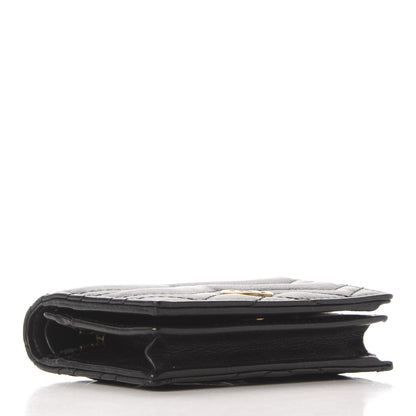 Gucci Calfskin Matelasse GG Marmont Card Case Wallet Black 4 of 12