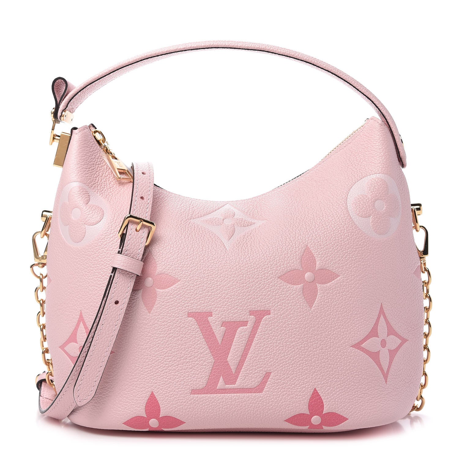 Louis Vuitton Empreinte Monogram Giant By The Pool Marshmallow Hobo PM Bouton De Rose 1 of 8