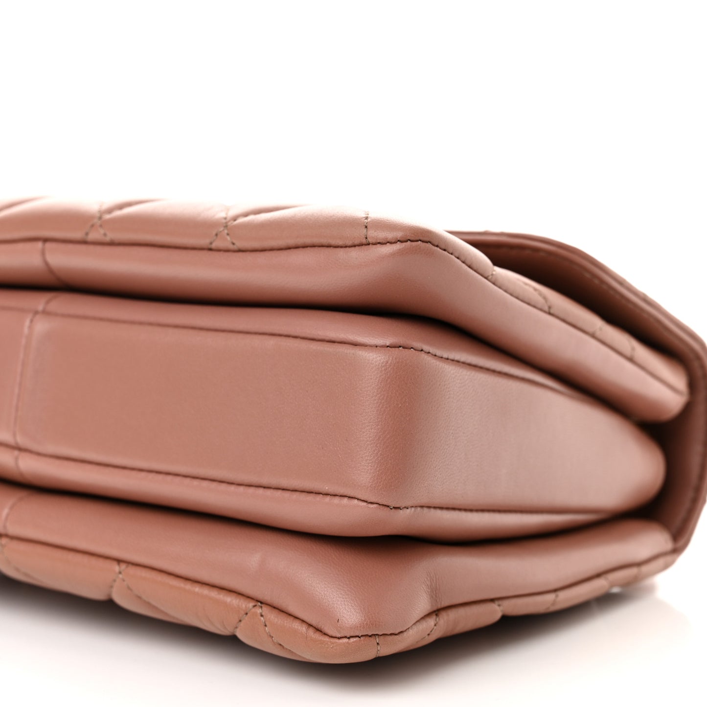 Lambskin Quilted Small Trendy CC Dual Handle Flap Bag Brown